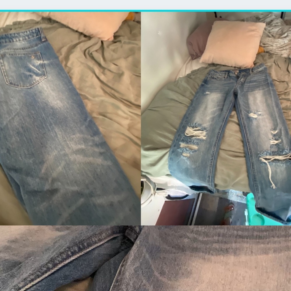 Ripped Crop Jeans